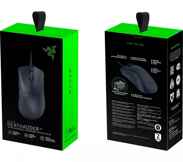 Razer DeathAdder V3 - Ultra-lightweight Ergonomic Esports Mouse