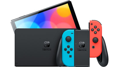 Nintendo Switch Console OLED - Neon Blue/Neon Red + EA SPORTS FC™ 24