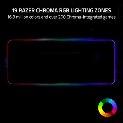 Razer Strider Chroma Hybrid Gaming Mouse Mat Chroma RGB - Black