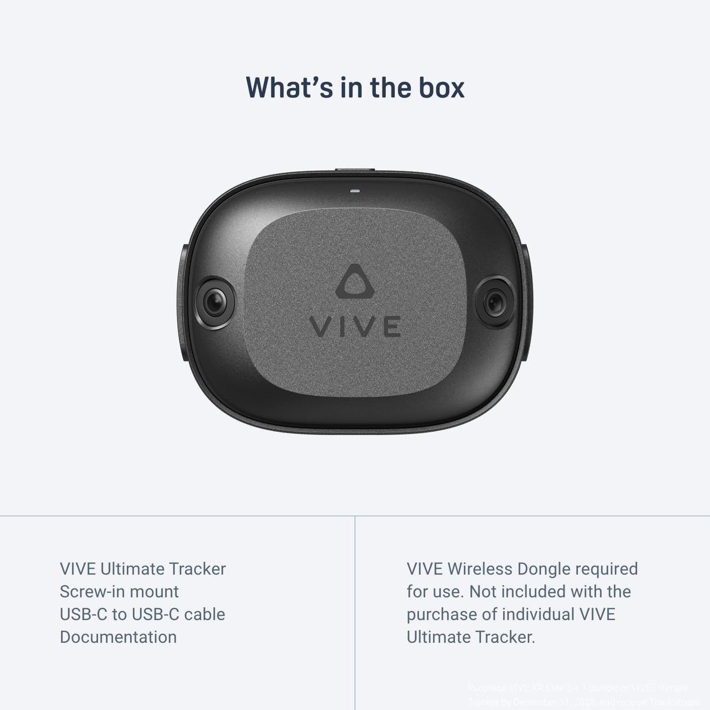 HTC VIVE Ultimate Tracker - Black (Single unit)