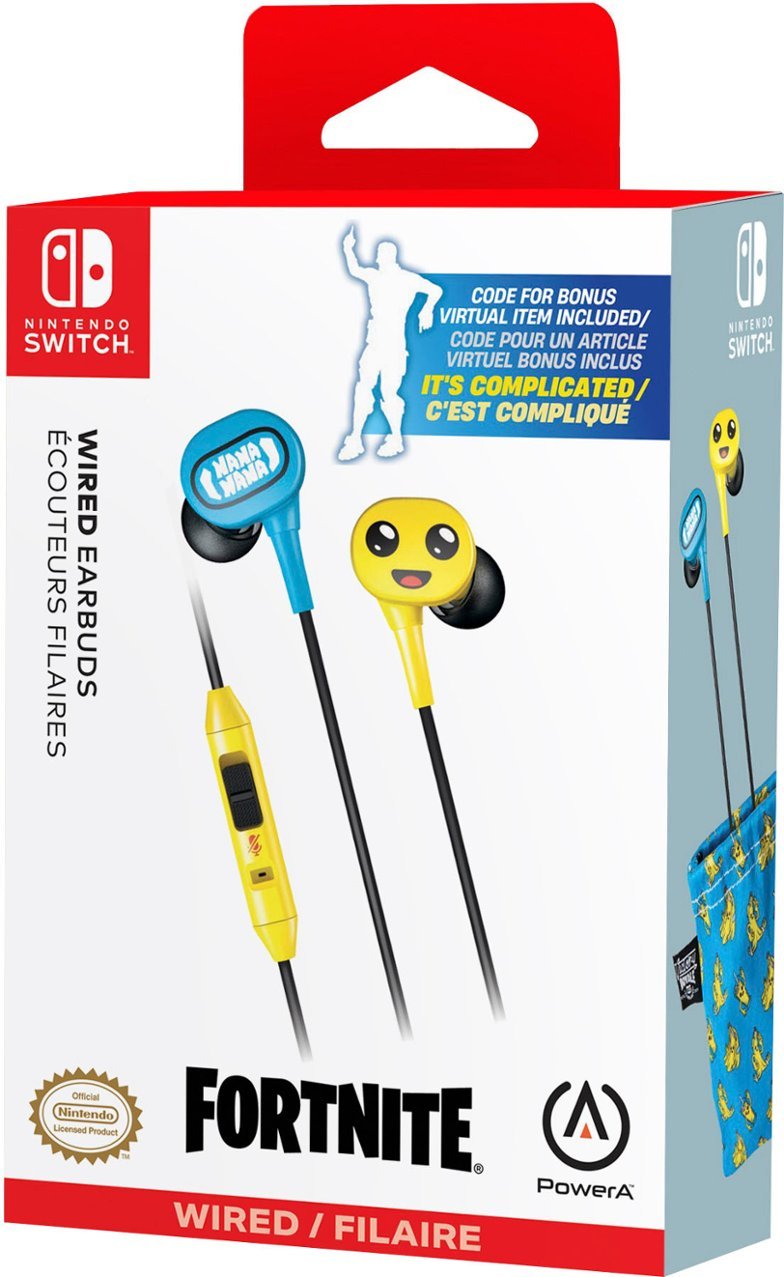 PowerA Wired Earbuds for Nintendo Switch - Fortnite Peely