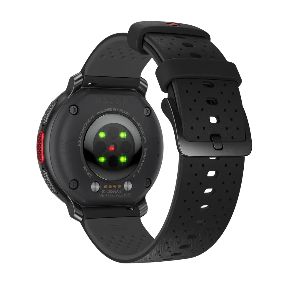 Polar Vantage V3 Premium Multisport Smartwatch - Night Black (AMOLED, GPS, ECG, 150+ Sports)