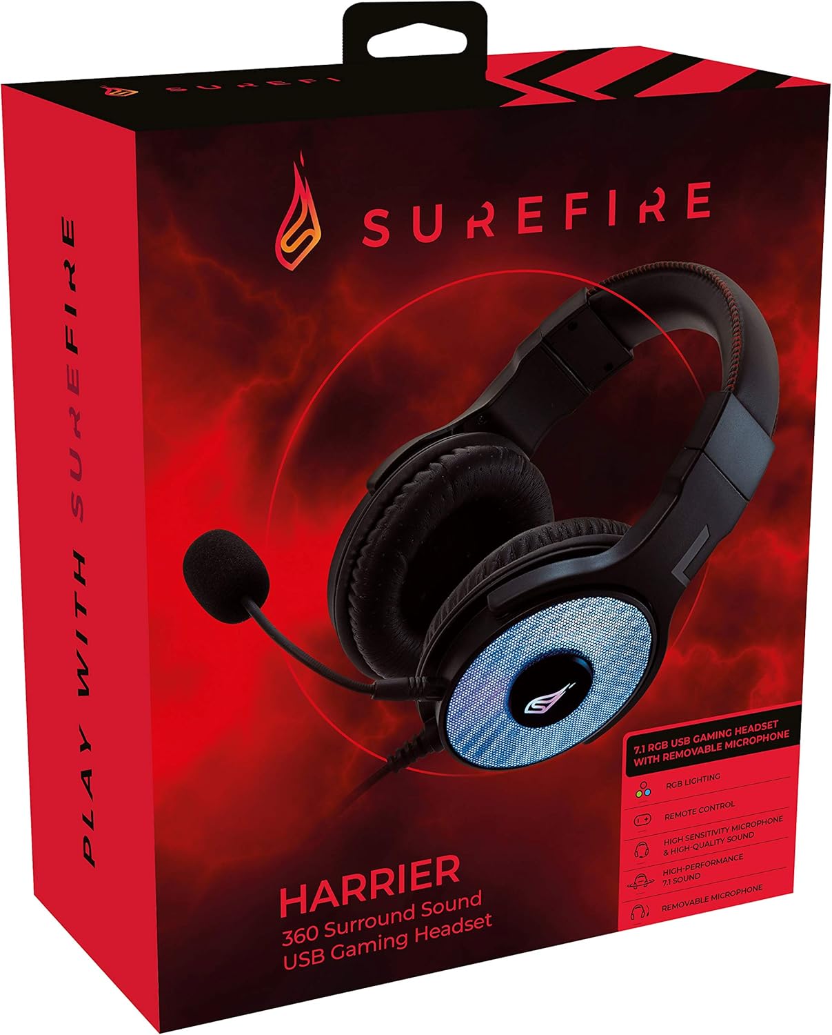 Verbatim Surefire Harrier 360 Gaming Headset - Black