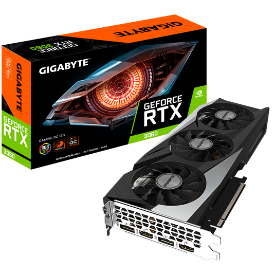 Gigabyte GeForce RTX 3060 GAMING OC 12G GDDR6 Graphics Card