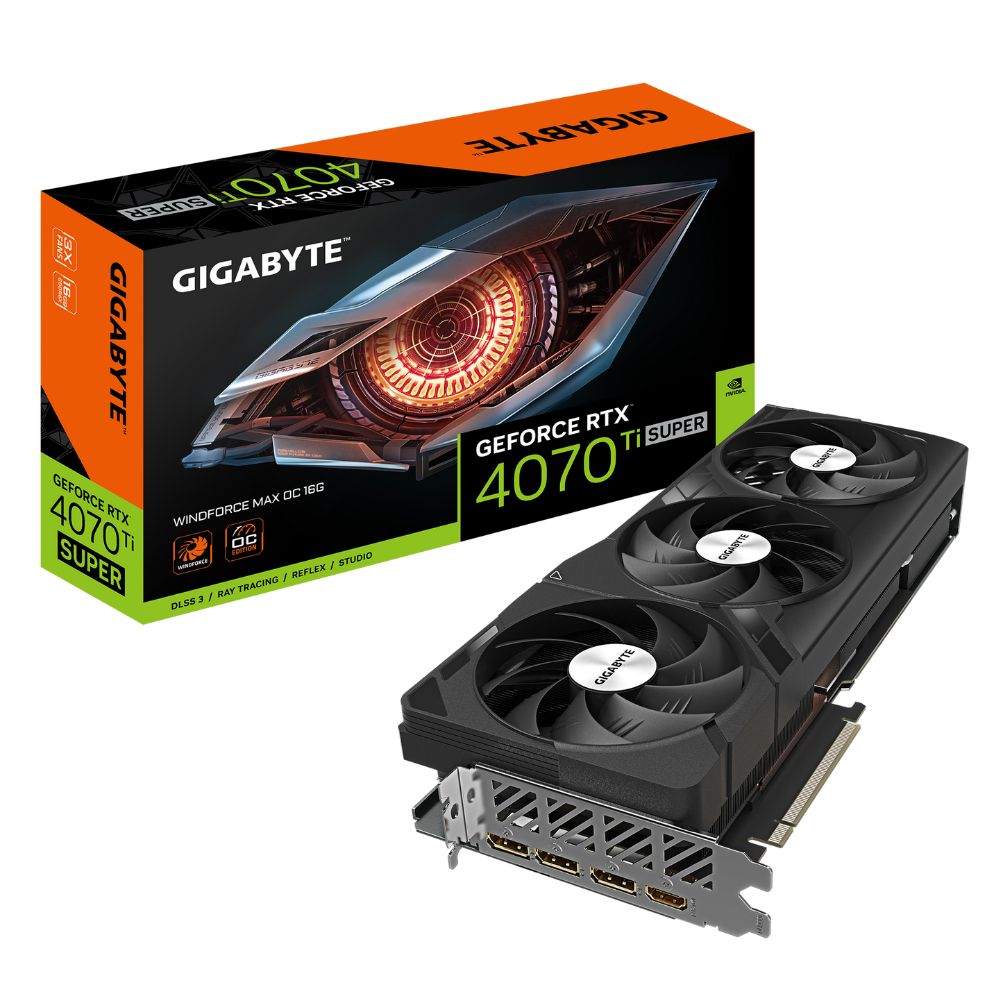 Gigabyte GeForce RTX 4070 Ti SUPER Windforce Max OC 16G GDDR6X graphics card