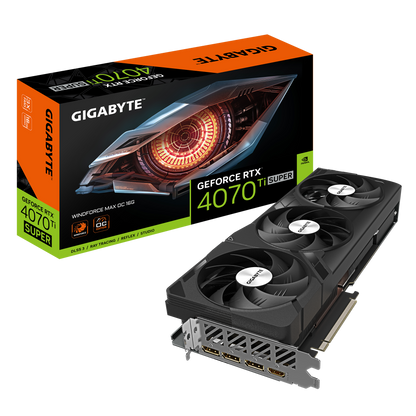 Gigabyte GeForce RTX 4070 Ti SUPER Windforce Max OC 16G GDDR6X graphics card