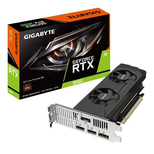 Gigabyte GeForce RTX 3050 OC Low Profile 6G GDDR6 Graphics Card