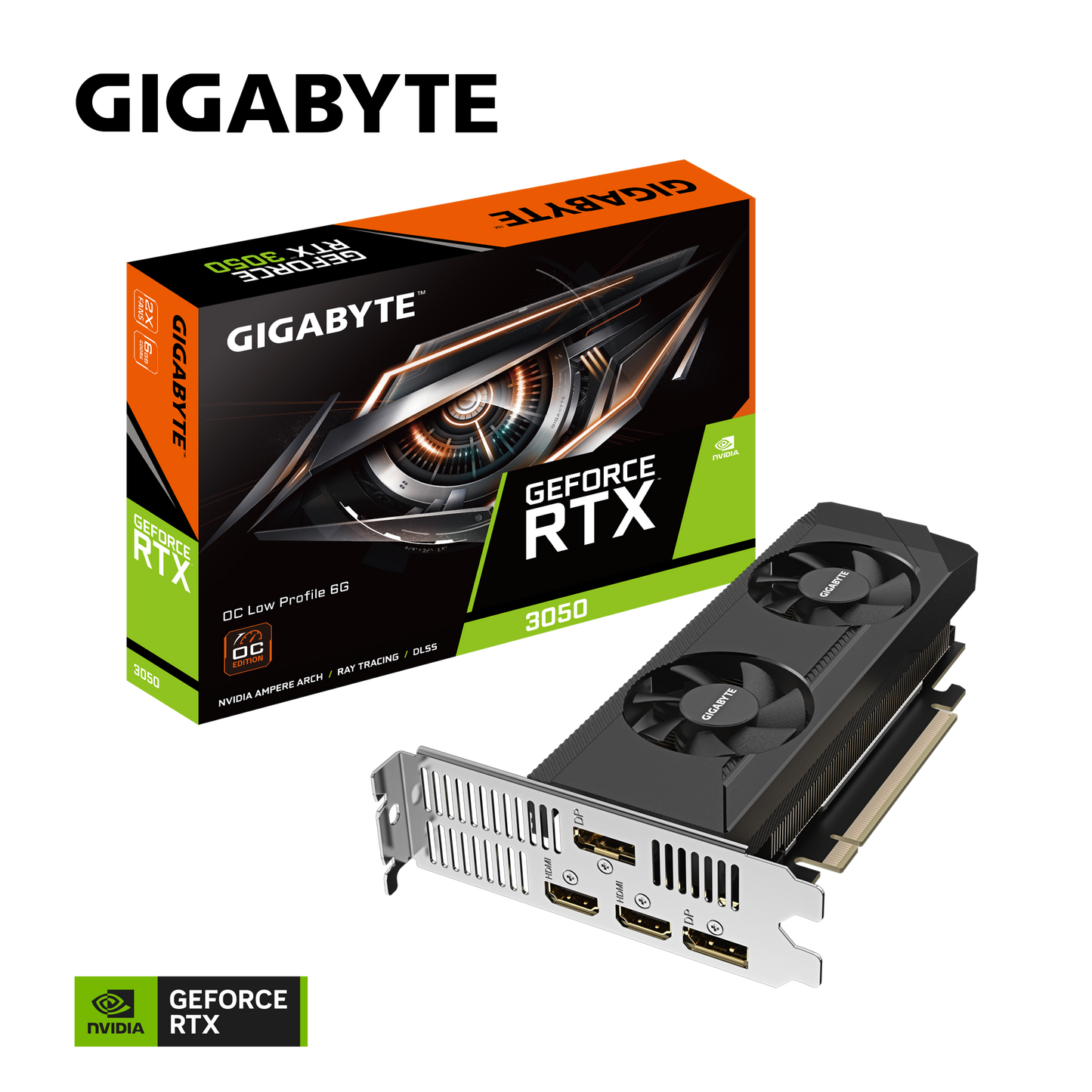 Gigabyte GeForce RTX 3050 OC Low Profile 6G GDDR6 Graphics Card