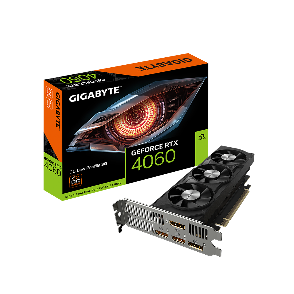 Gigabyte GeForce RTX 4060 OC Low Profile 8GB Graphics Card