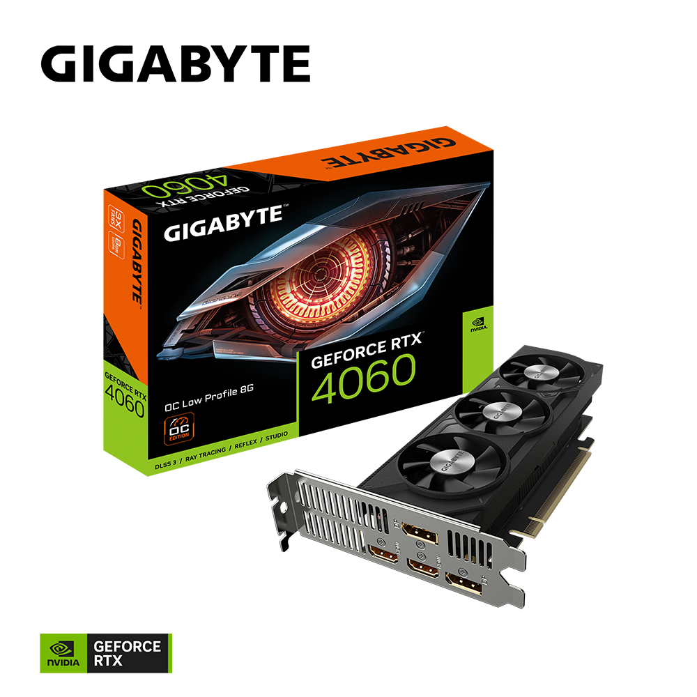 Gigabyte GeForce RTX 4060 OC Low Profile 8GB Graphics Card