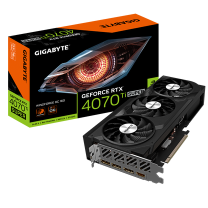 Gigabyte GeForce RTX 4070 Ti SUPER Windforce OC 16G GDDR6 Graphics Card