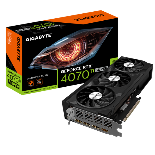 Gigabyte GeForce RTX 4070 Ti SUPER Windforce OC 16G GDDR6 Graphics Card