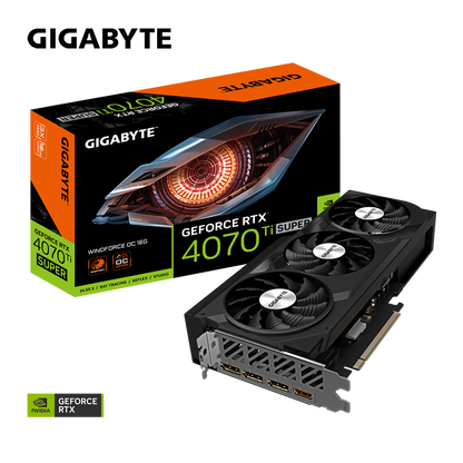 Gigabyte GeForce RTX 4070 Ti SUPER Windforce OC 16G GDDR6 Graphics Card