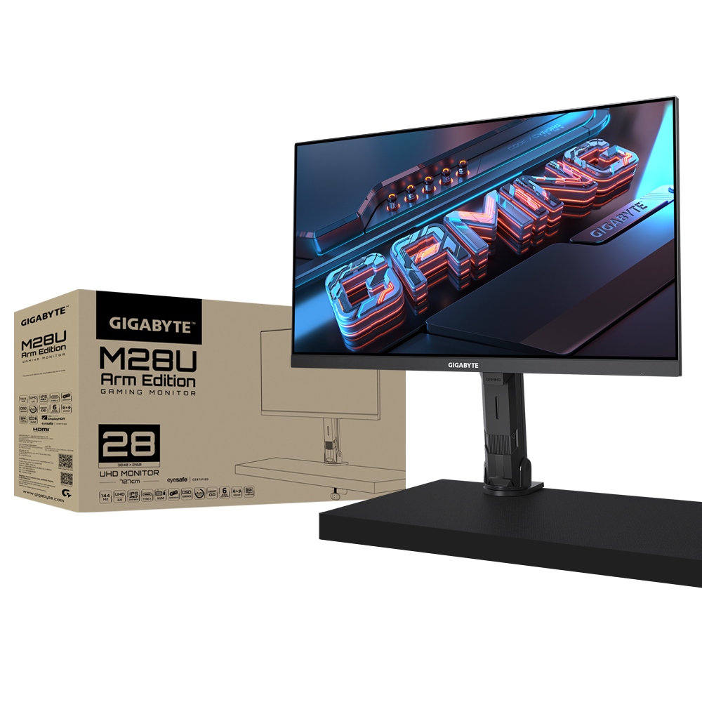 Gigabyte M28U Arm Edition 28-Inch LED 144 Hz Gaming Monitor