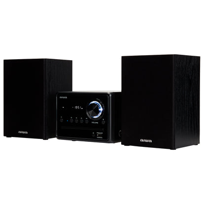 Aiwa MSBTU-300 Mini Hi-Fi System with Bluetooth, CD Player, USB, and FM Radio – 20W RMS