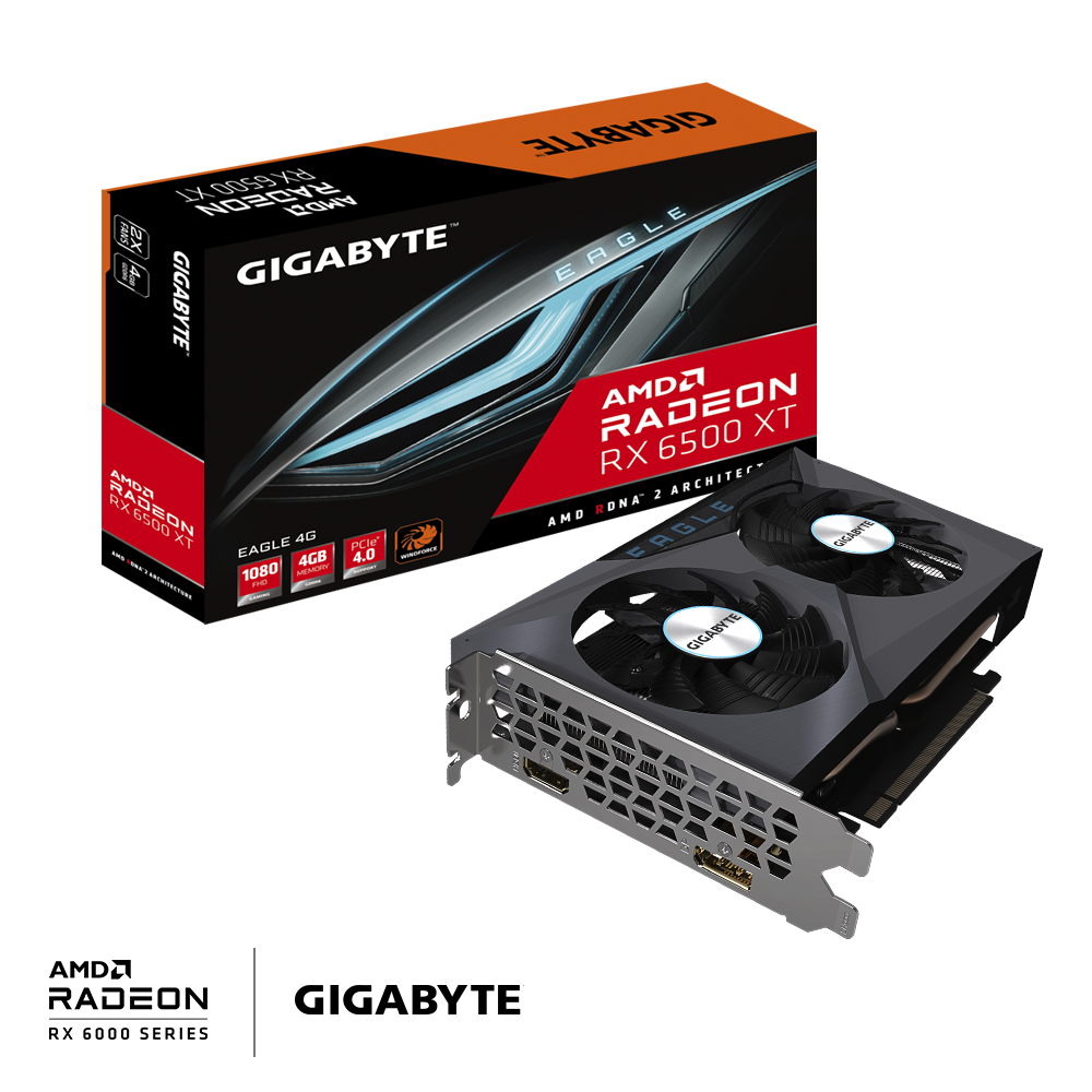 Gigabyte AMD Radeon RX 6500 XT EAGLE 4G GDDR6 Graphics Card