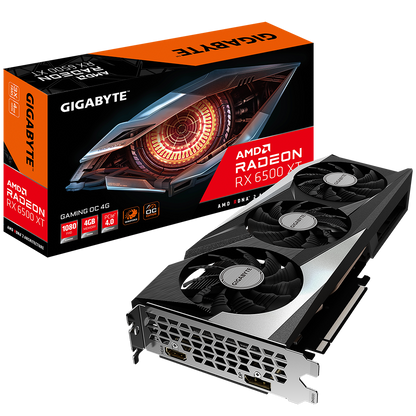 Gigabyte AMD Radeon RX 6500 XT GAMING OC 4G GDDR6 Graphics Card