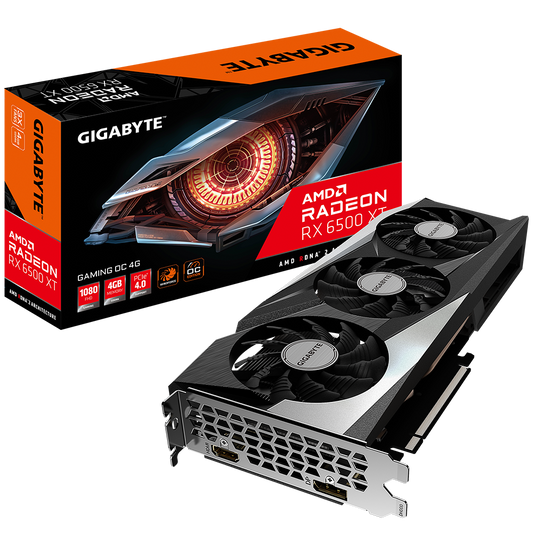 Gigabyte AMD Radeon RX 6500 XT GAMING OC 4G GDDR6 Graphics Card