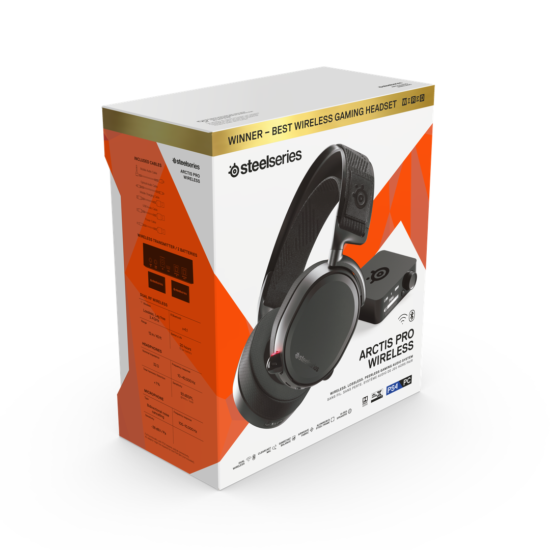 SteelSeries Arctis Pro Wireless Lossless High Fidelity Gaming Headset - Black