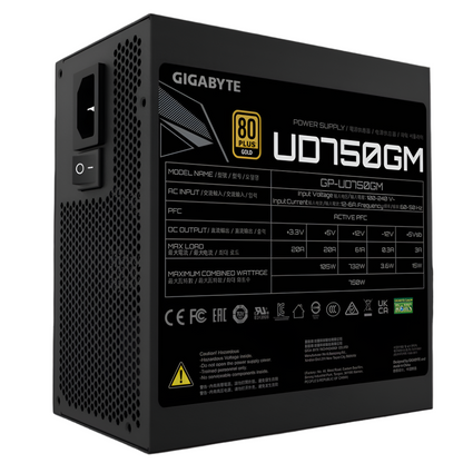 GIGABYTE GP-UD750GM 750W 80 Plus Gold Certified Fully Modular Power Supply