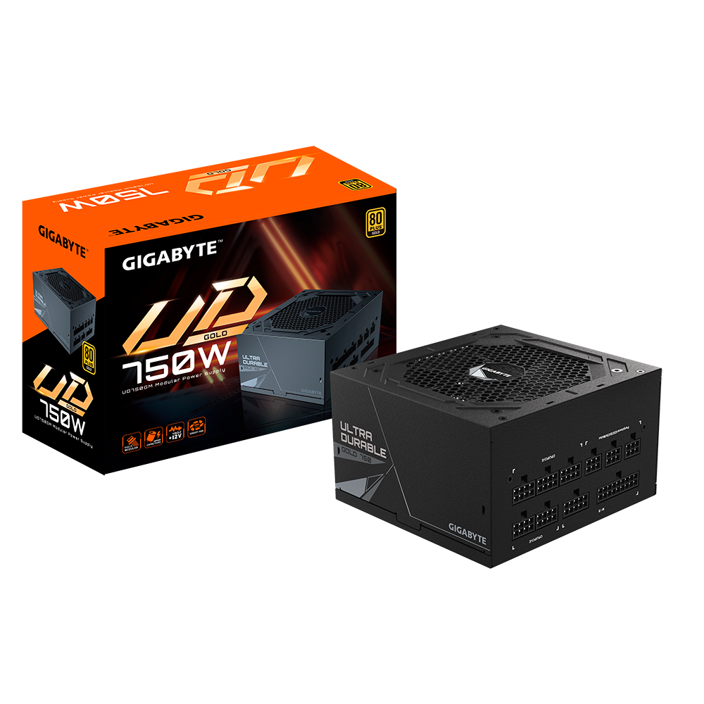 GIGABYTE GP-UD750GM 750W 80 Plus Gold Certified Fully Modular Power Supply