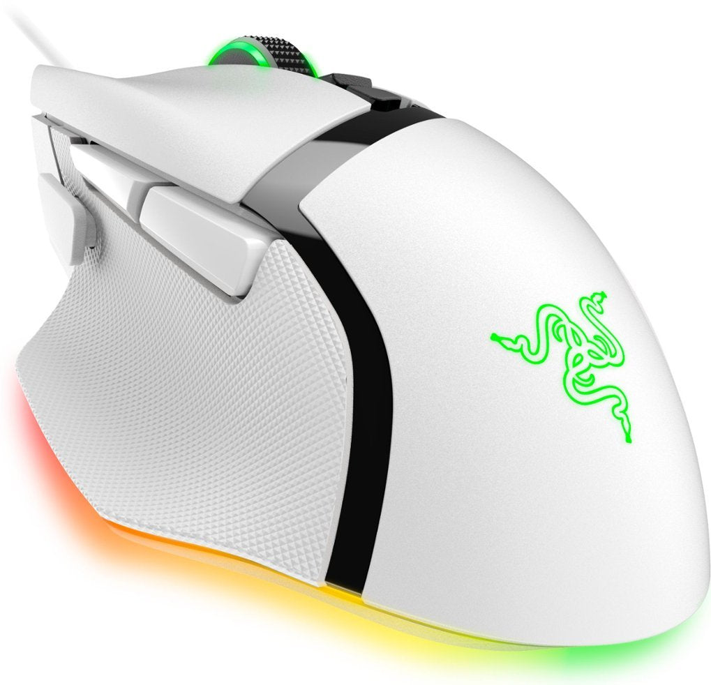 Razer Basilisk V3 Customizable RGB Gaming Mouse - White