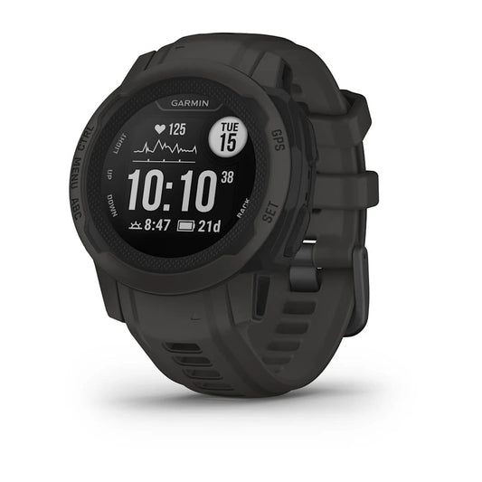 Garmin Instinct 2S Smartwatch - Graphite (GPS, Heart Rate, 10 ATM, 21 Days Battery)