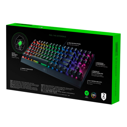 Razer BlackWidow V3 TKL RGB Gaming Keyboard - Black