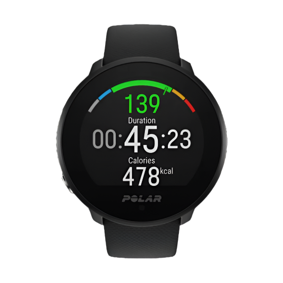 Polar Unite Fitness Tracker Smartwatch - Black (1.22" TFT, 174mAh, FitSpark, BLE)