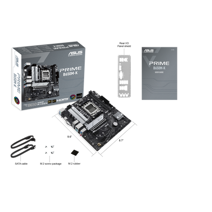 ASUS PRIME B650M-K AMD AM5 Micro-ATX Motherboard (90MB1F60-M0EAY0)