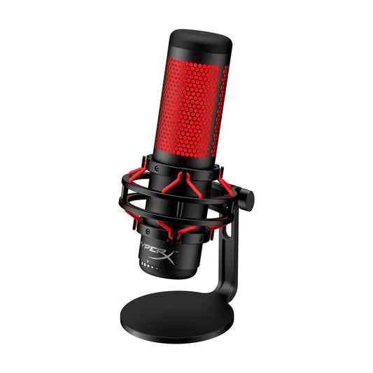 HyperX QuadCast USB Condenser Gaming Microphone with RGB Lighting - Black/Red