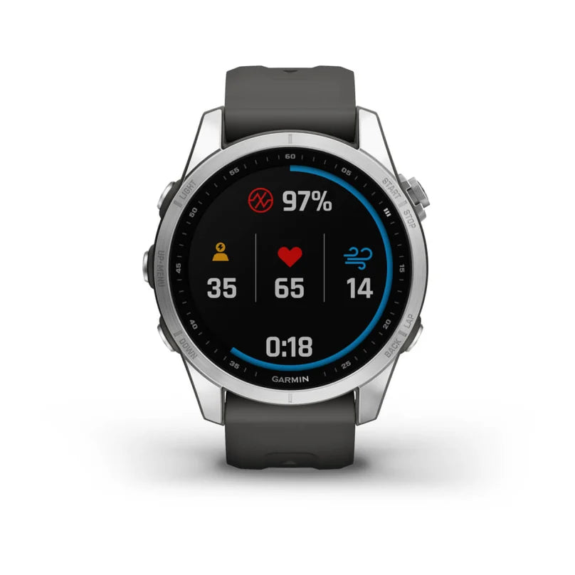 Garmin fēnix 7S GPS Smartwatch - Graphite Band (1.2" MIP, 11 Days, 10ATM, Multisport)