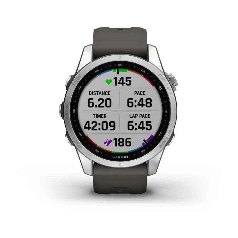 Garmin fēnix 7S GPS Smartwatch - Graphite Band (1.2" MIP, 11 Days, 10ATM, Multisport)